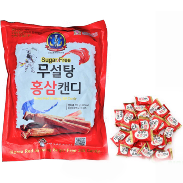Kẹo Hồng Sâm Không Đường 365 Hàn Quốc Gói 500g