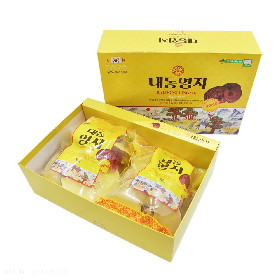 Nấm Linh Chi Đỏ Hàn Quốc Imsil Daedong 1kg Premium