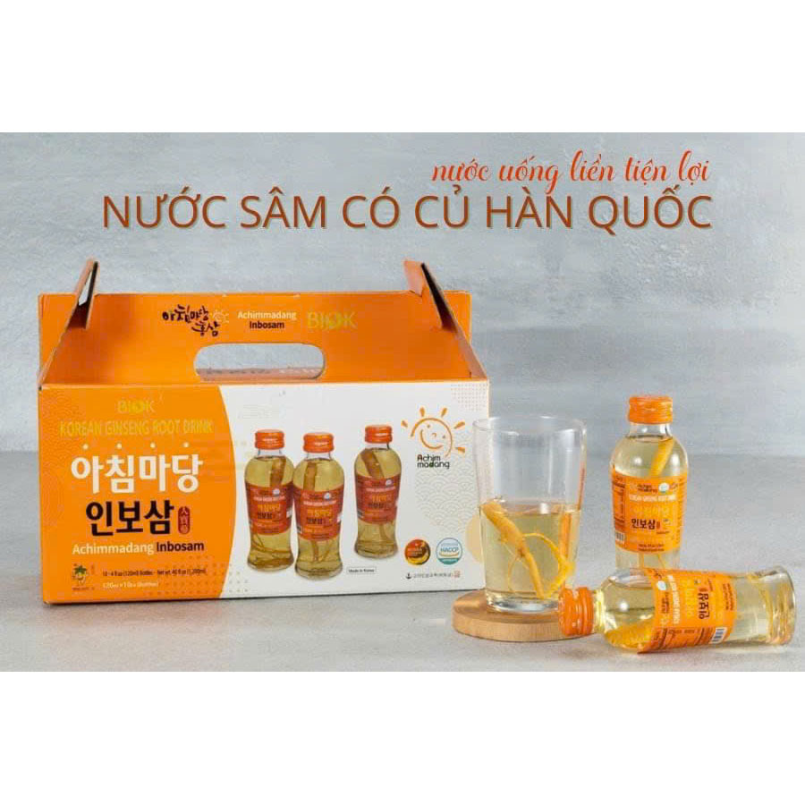 Nước Sâm Nguyên Củ Achimadang Bio Apgold Hộp 10 chai x 120ml