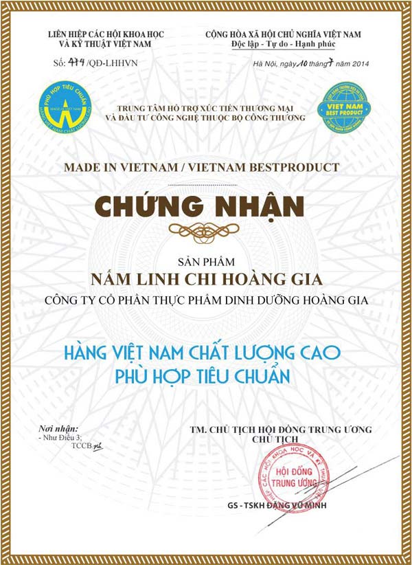 chứng nhận