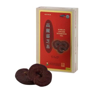 Trà linh chi hộp gỗ Bio Apgold Korean Lingzhi Mushroom Tea Hàn Quốc hộp 100 gói x 3gr