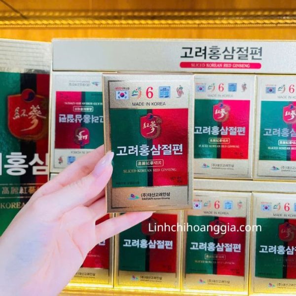 hong sam lat tam mat ong daesan sliced korean red ginseng 20grx10goi 8