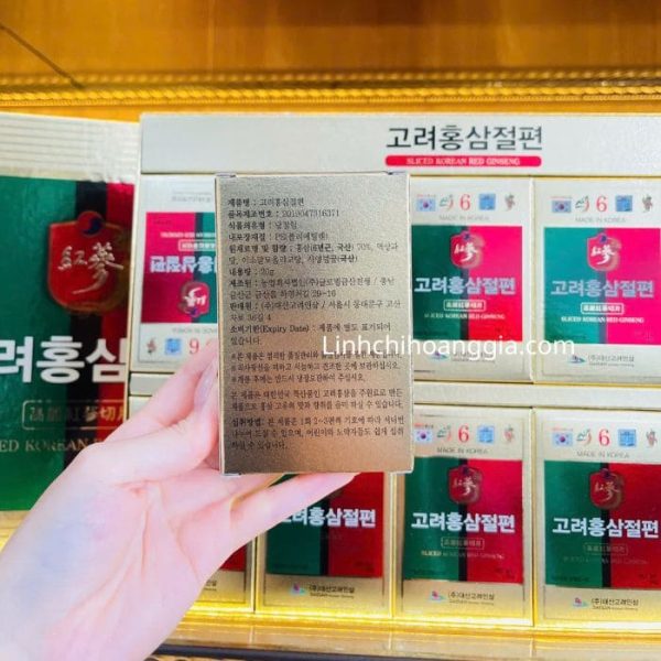 hong sam lat tam mat ong daesan sliced korean red ginseng 20grx10goi 9